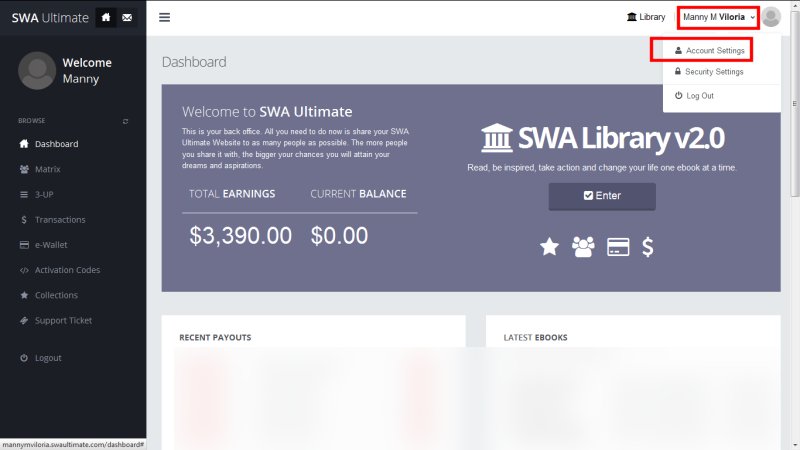 SWA Ultimate Payout Detail