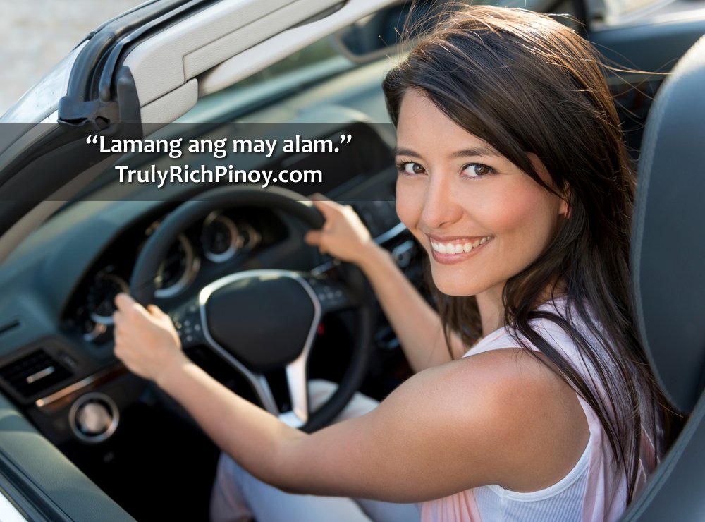 Truly Rich Club Woman Driving Car